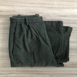 Frank and Oak Wool Trousers in Green size 6